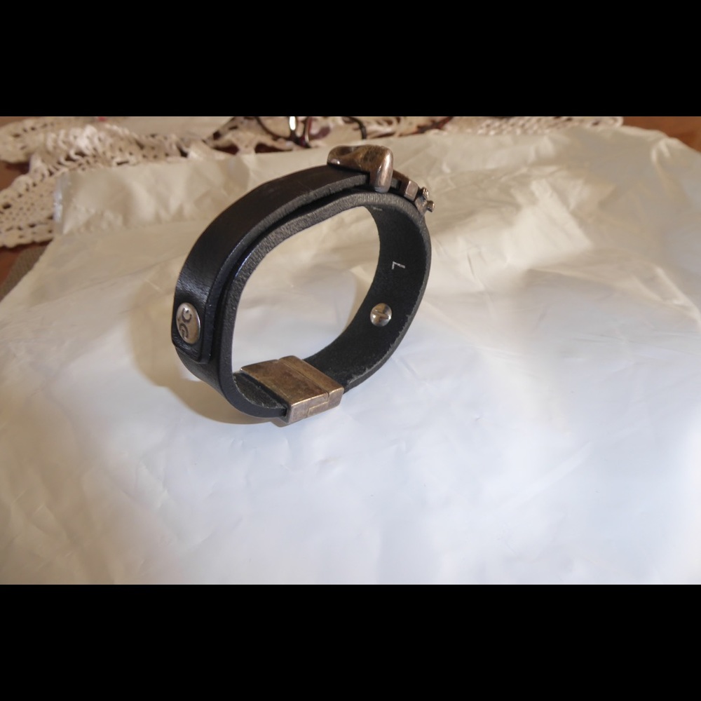 Leather Bracelet with Application New